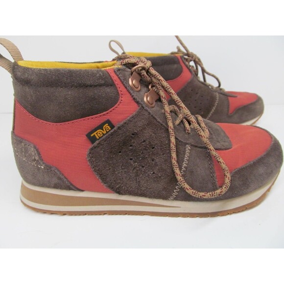 Teva Highside '84 Mid Retro Womens Red Brown Midtop Sneakers Size US 6.5 VGC - Picture 6 of 16